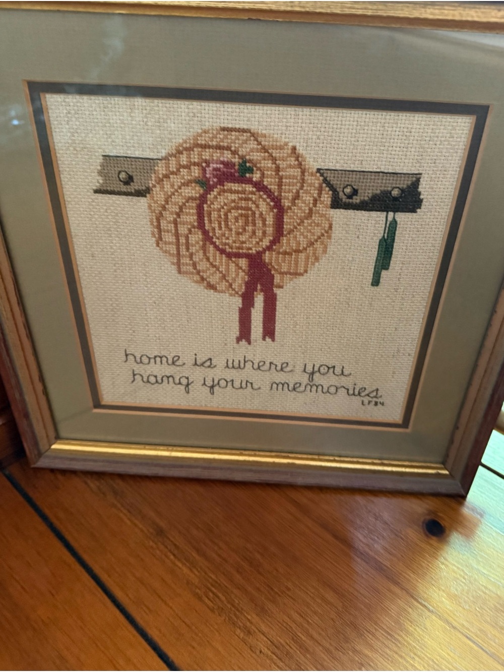 Vintage Cross-Stitch Wall Art